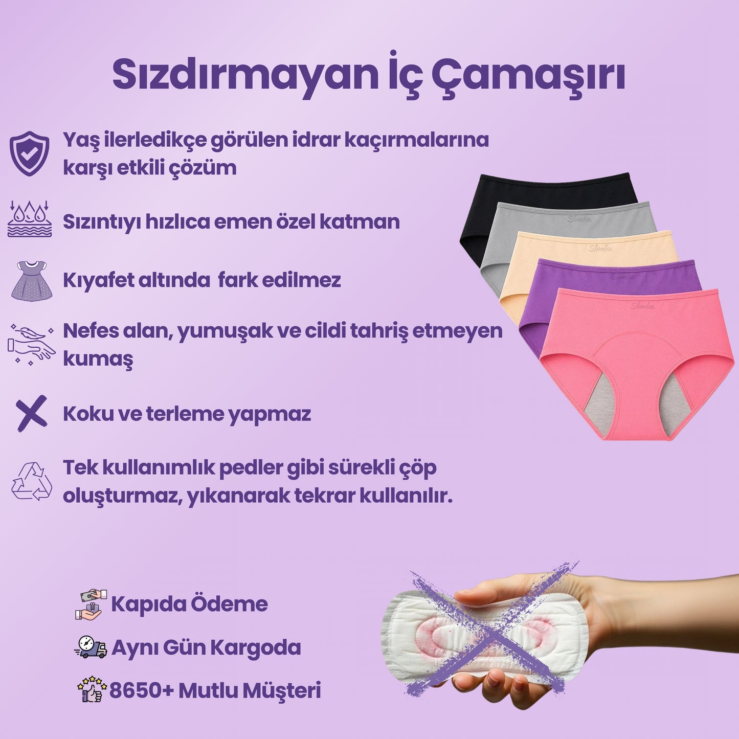Slimlia™ Sızdırmaz İç Çamaşırı